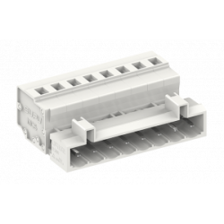 Вилочный разъем на кабель 450912/100, Вилочный разъем, прямой, на кабель, шаг: 5.0 мм, 12 полюсов, фиксация провода пружинная, исполнение: с разгрузкой от натяжения, 320V, 12A, цвет: серый