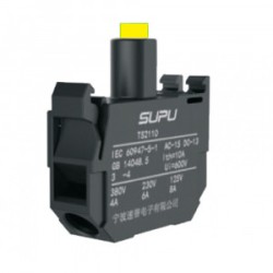 Блок индикации (желтый) TS2101-1AG30, Блок индикации, винтовая фиксация провода, LED AC 220V, для серии кнопок TS2, цвет: желтый