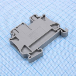 GSD6-2-TG-GY, Клемма для втычных модулей DS-CO, тип фиксации провода: винтовой, номинальное сечение: 4 мм кв., 20A, 500V, ширина: 6,1 мм, цвет: серый, втычная перемычка, тип монтажа: DIN35