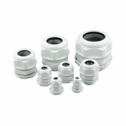 Кабельный ввод 200102, Кабельный ввод, PG9, диапазон зажимаемых проводников: 4 - 8 мм, SW 19 мм, IP68, материал: пластик, цвет: серый