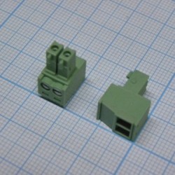 15EDGK-3.5-02P-14-00A(H), Разъемный клеммный блок, 2 контакта. Серия 15EDGK-3.5