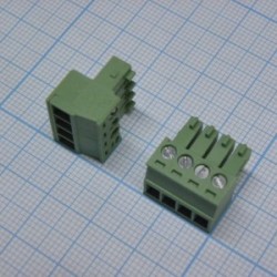 15EDGK-3.5-04P-14-00A(H), Разъемный клеммный блок, 4 контакта. Серия 15EDGK-3.5