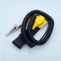 608-611B, Антистатический браслет со шнуром заземления, зажимом 